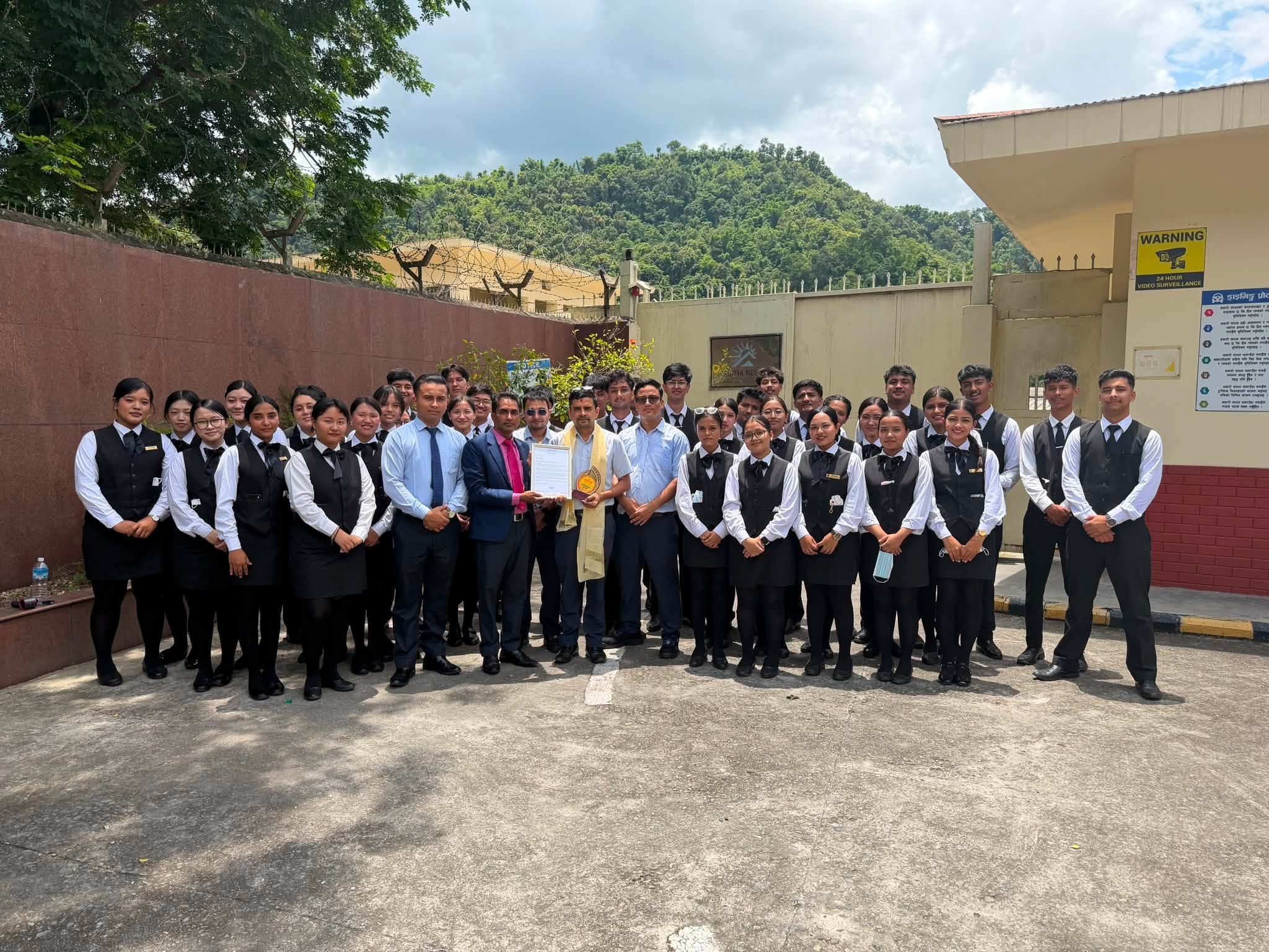 BHM Second Semester Students’ Educational Visit to Surya Nepal Pvt. Ltd.